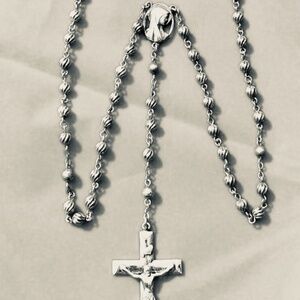 Creed Sterling Silver 27 Grams 19" Rosary